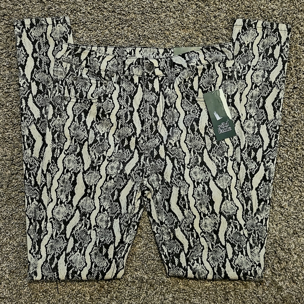 Animal Print Skinny Jeans